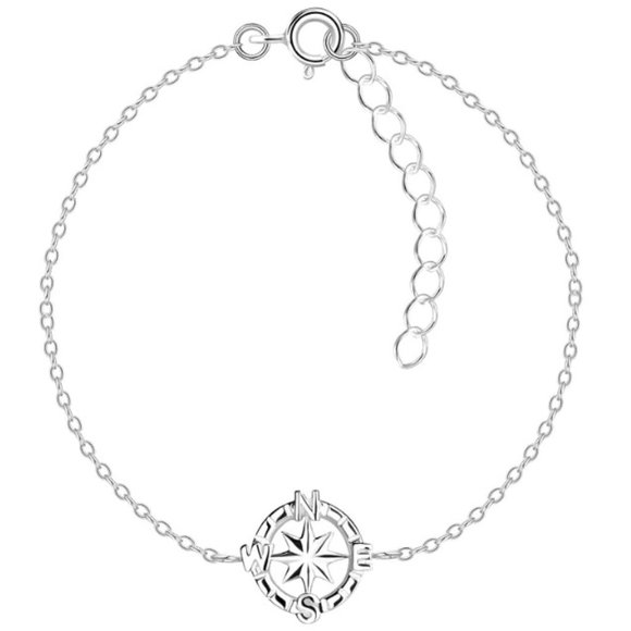 Sterling Silver Compass Bracelet - Picture 1 of 1